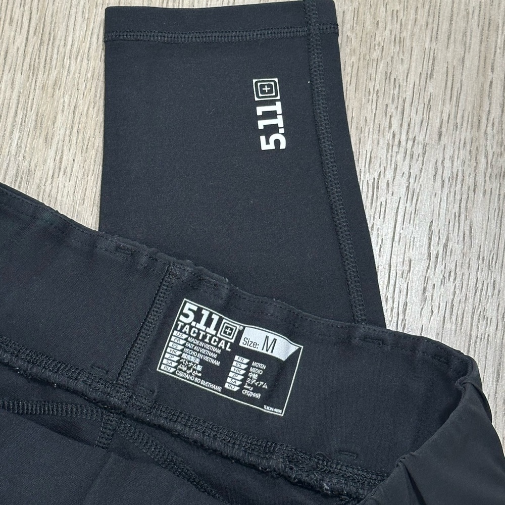 5.11 Tactical Black Performance Leggings- Women’s Medium - Picture 2 of 7